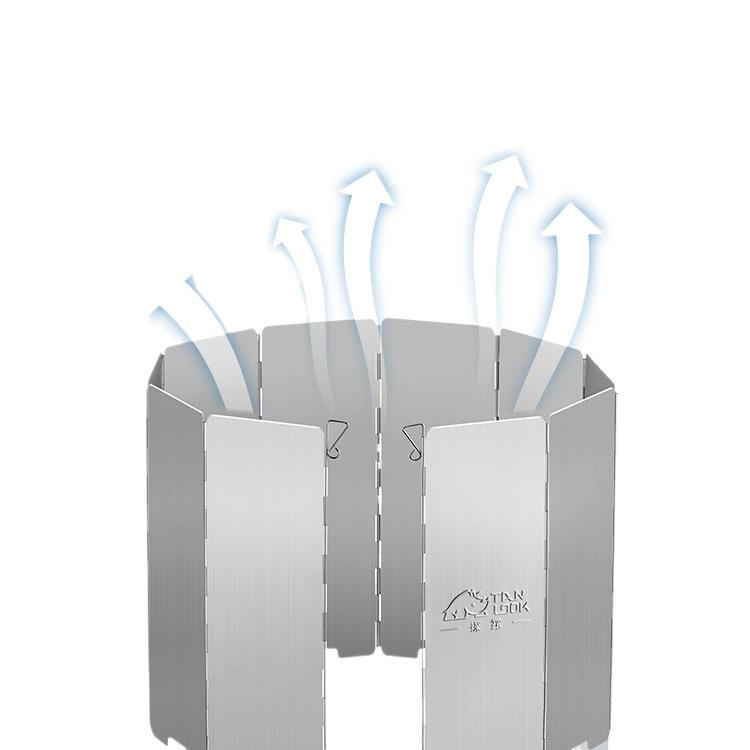 Camping Stove Windshield: Outdoor Windproof Magnetic Screen