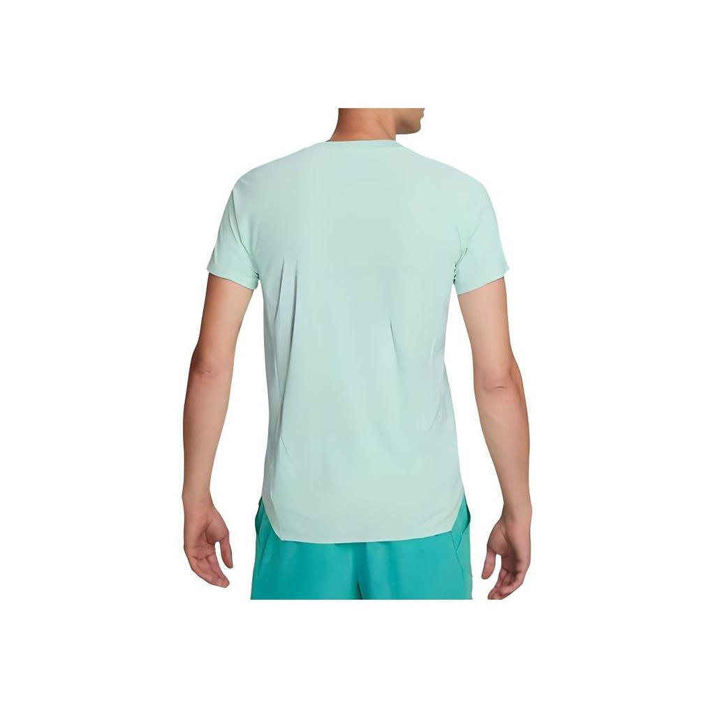Nike Court Dri-FIT ADV Slam Solid Quick-Dry Tennis T-Shirt Men Tops Ice-Jade-Blue DX5524-346