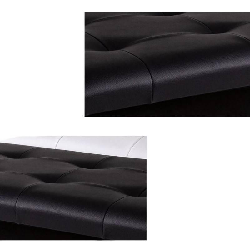 Adjustable Leather Music Stool with Storage Box