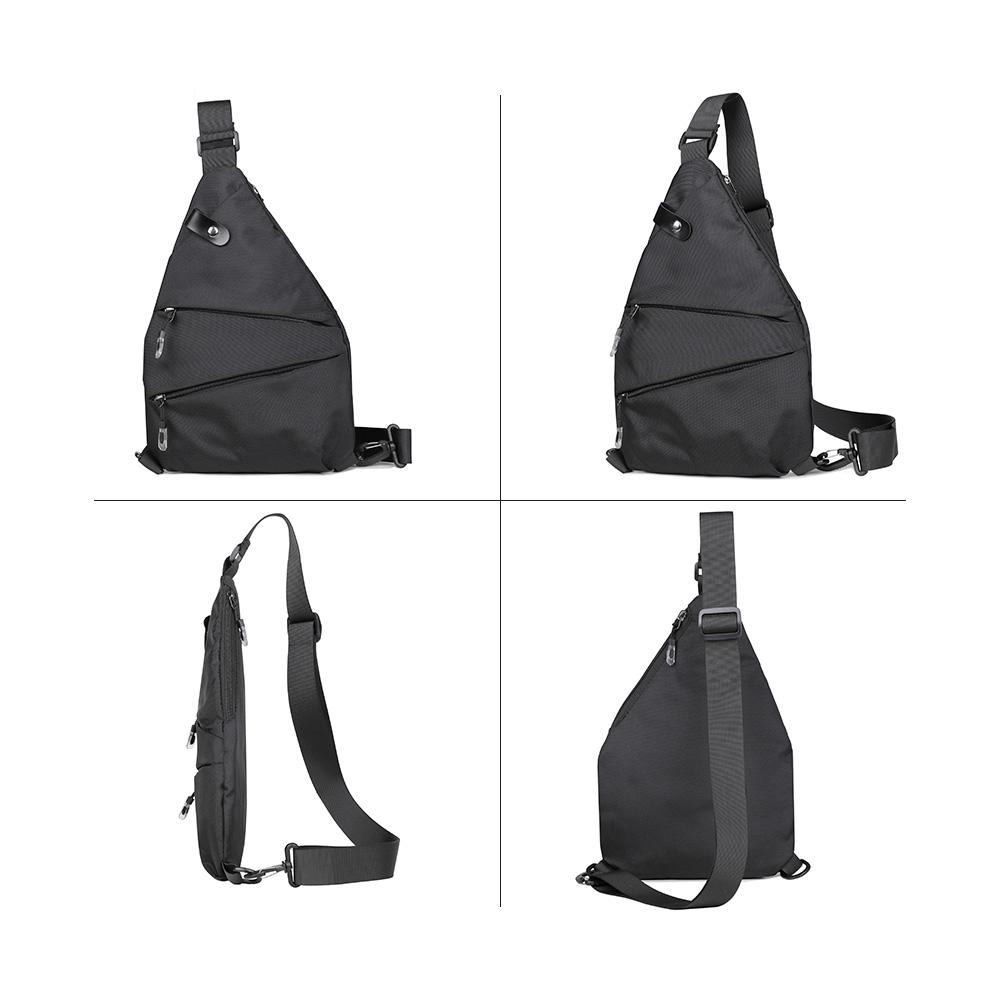 Sac De Poitrine Léger Unisexe – 27x18 Cm, Fermeture éclair, Pour Sport Et Voyage, Neuf