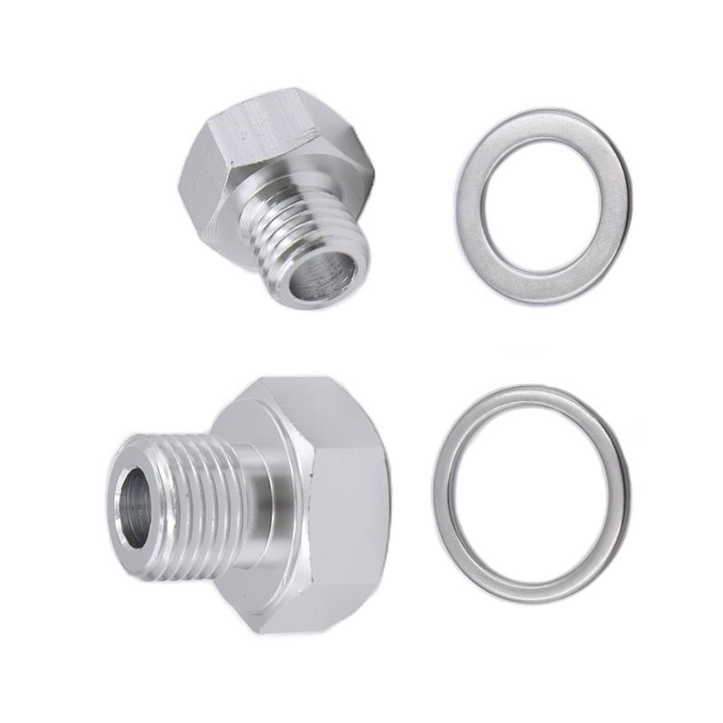 For LS1 4.8 5.3 6.0 Swap M12 M16 Oil Pressure Coolant Temp Gauge Fitting Adapter