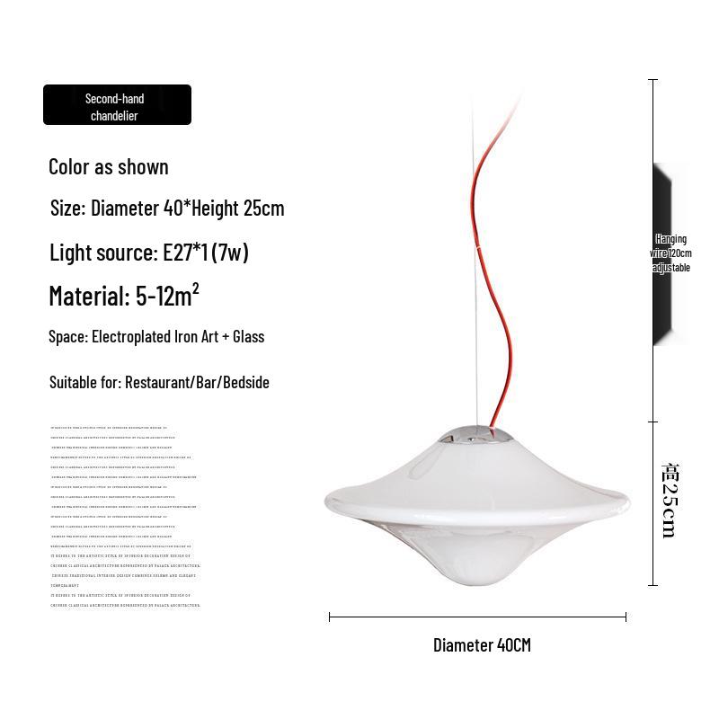 Nordic Minimalist UFO Pendant Light for Restaurants, Cafes, Bars, and Dining Tables