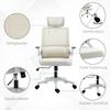 Office Chair Desk Chair, Height-Adjustable, 1 Headrest, 60 X 61 X 121.5 Cm Beige