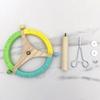 Bird Cage Rotating Perch Toy For Parakeets Conures Lovebirds Wood Cotton Rope Rotating Exercise Activity Accessories
