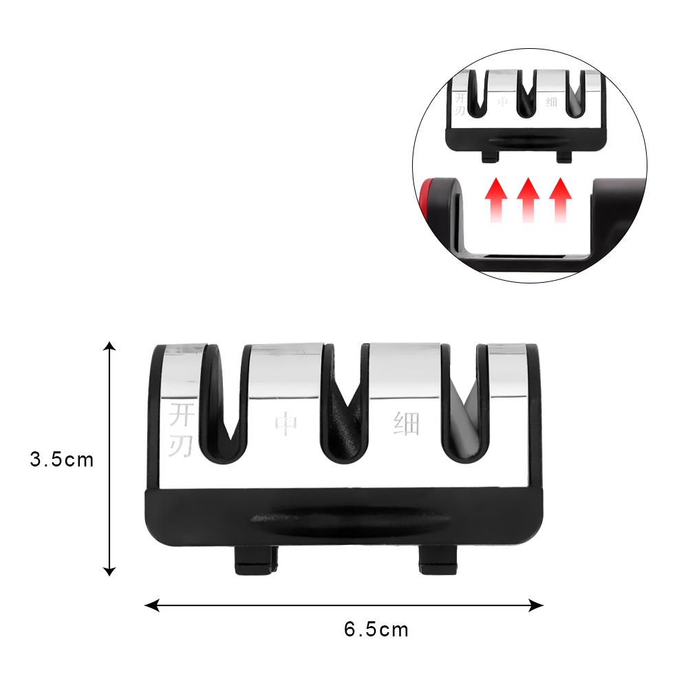 Haushaltsschleifstein Schärfstein Messerschärfwerkzeug Professioneller 3-Stufen-Schärfer Küchenwerkzeuge