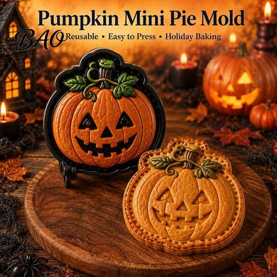 Halloween Cookie Cutters for Pastry Mini Pie Press Mold, Hand Cutter Holiday Baking, Molds Baking Party DIY Dessert Tool, Non-Stick Mold Kids Kitchen