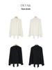 Rong Tai Women's Elegant French Ribbon Long Sleeve V-Neck Chic Shirt - Spring 2026 Collection