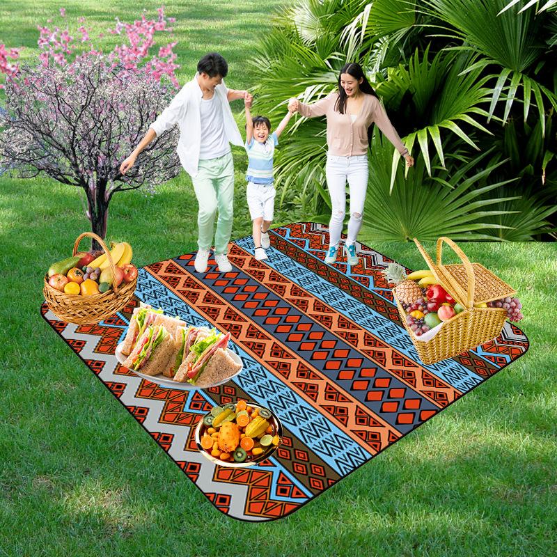 Picnic Blankets Extra Large, Waterproof Foldable Outdoor Beach Blanket,3-Layer Picnic Mat for Camping, Hiking, Travel, Park, Concerts