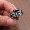 Bague vintage Viking Mjolnir Thor's Hammer pour homme, en acier inoxydable 316l, style nordique, nœud celtique Odin, amulette, bijoux cadeau