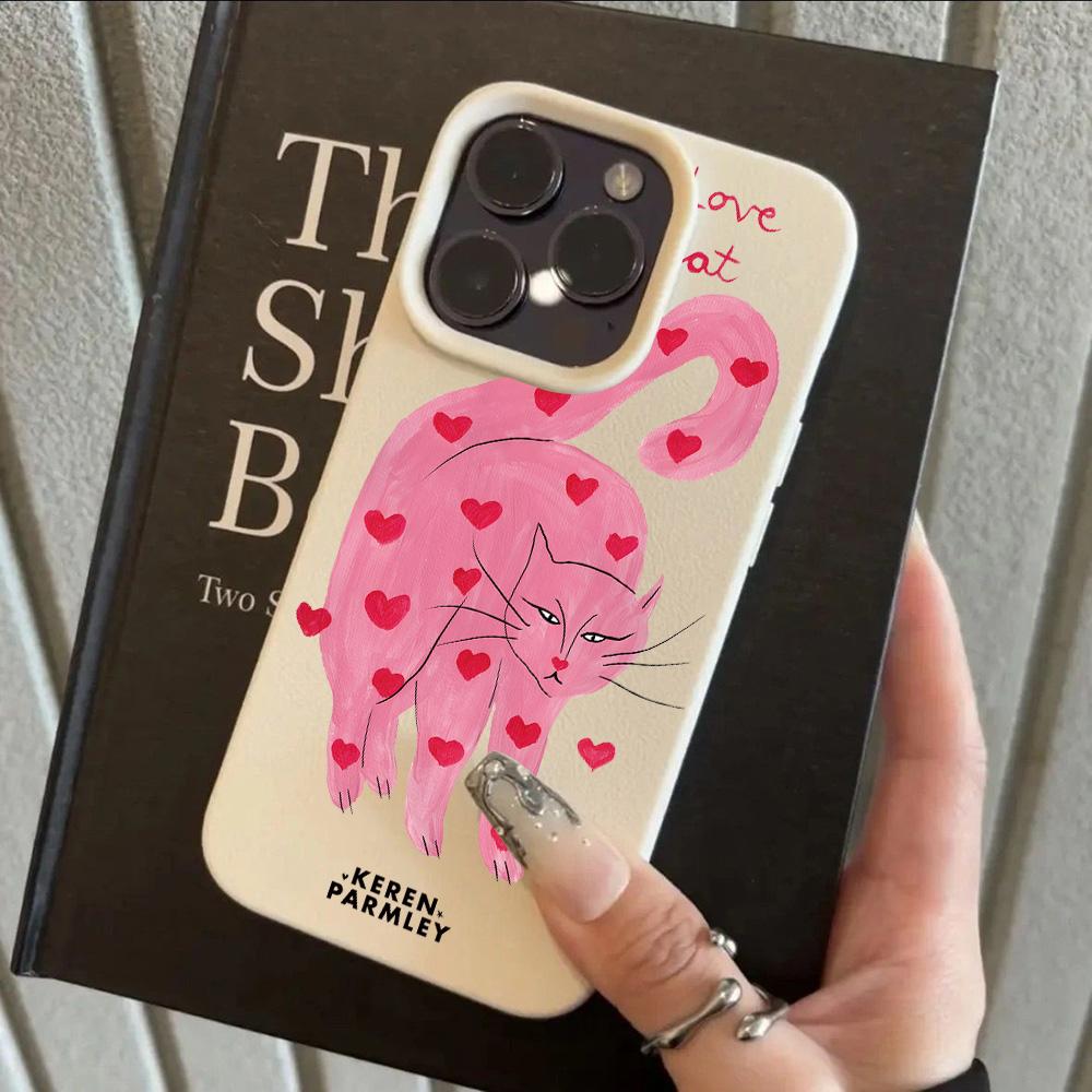 

Abstract Cartoon Full Screen Cat Lichee leather pattern Phone Case For Redmi A5 A3 A1 14C 13 12 12C 10 9 8 K60 Ultra Shockproof Redmi 10C