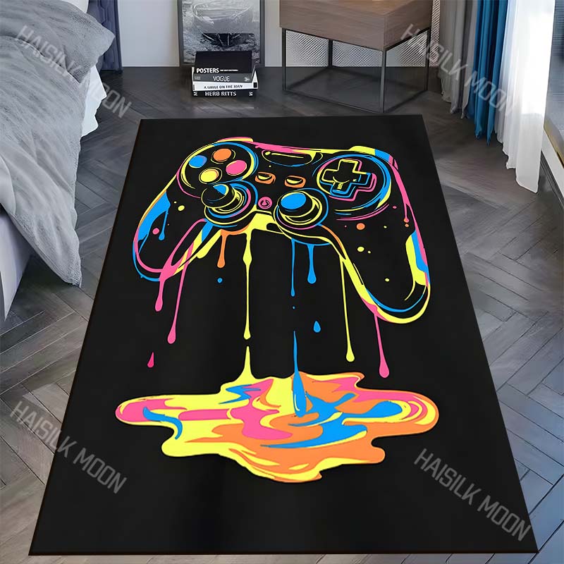 

Knight holding sword, standing among flowers Carpet for Living Room Bedroom Sofa Home Decor Rus Non-slip Floor Mat Luxury Gift 40cm x 60cm
