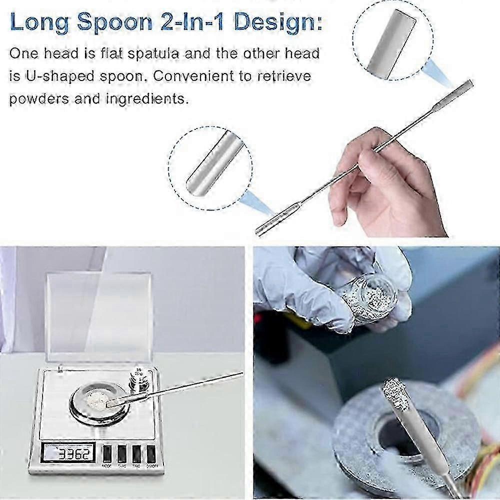 Mini Digital Scale 50g 0.001g High Precision Stainless Steel Jewelry Powder Scale with Calibration Weight