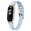 Litchi Texture Loop Buckle Vegan Leather Watch Band For Xiaomi Smart Band 10 / 10 NFC / 9