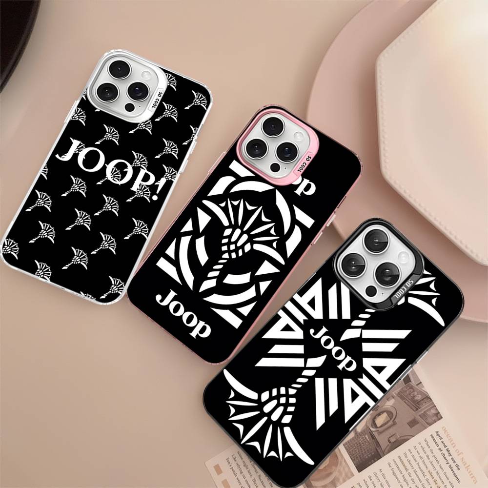 Famous Printed J-JoopS Logo Phone Cases For IPhone 17 16e 15 14 13 12 11 Plus Pro Max ProMax Colorful Covers