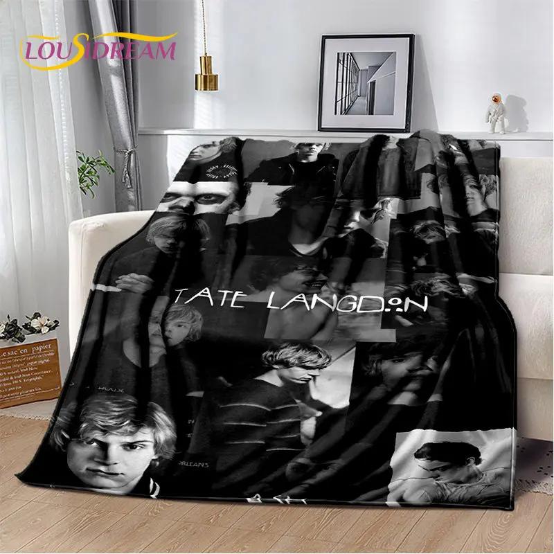 Movie Tv Actor Cute Evan Peters Soft Plush Blanket,Flannel Blanket Throw Blanket For Living Room Bedroom Bed Sofa Picnic Cover