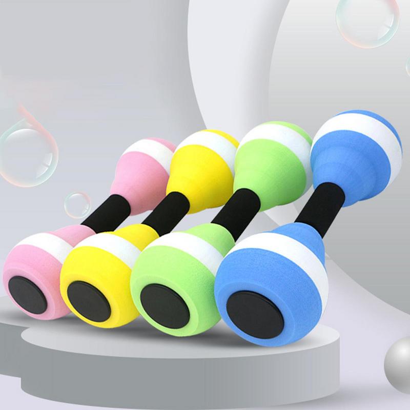 1 Pair Water Aerobics Dumbbell Aquatic EVA Barbell Aqua Fitness Arm Exercise Dumbbell Pool Swimming Yoga Exercise Equipment