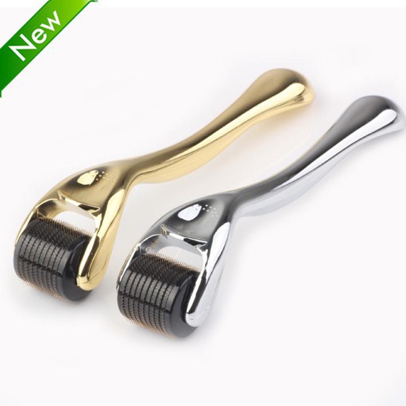 540 Gold Microneedle Derma Roller Beauty Massager 1.0mm серебряный
