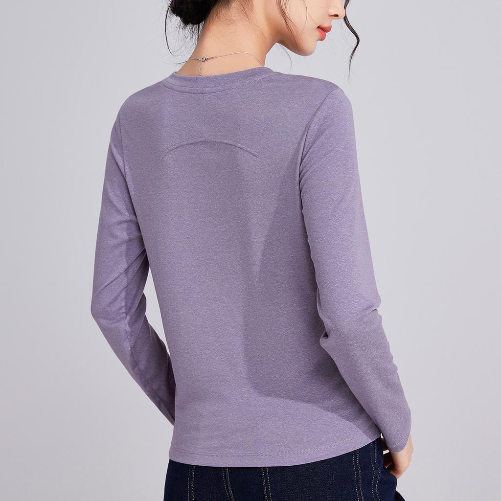 Tencel Linen Mask Air Feeling Long Sleeve Women's New Simple Casual and Thin Skin-friendly Top