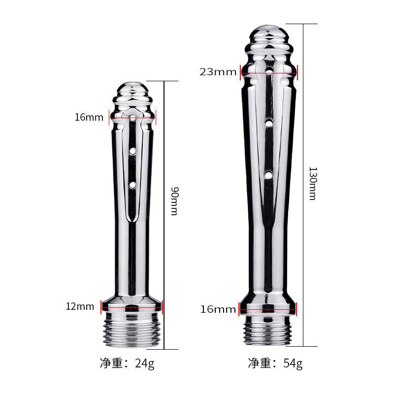 Metal Vagina Anal Cleaner Sausage Filler Back Court Cleaning Adult Expansion Sex Toys Men and Women Supplies