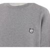 Maison Kitsune Solid Color Drop Shoulder Pullover Sweatshirt Women Sweatshirt Gray LW00303KM0307-H131