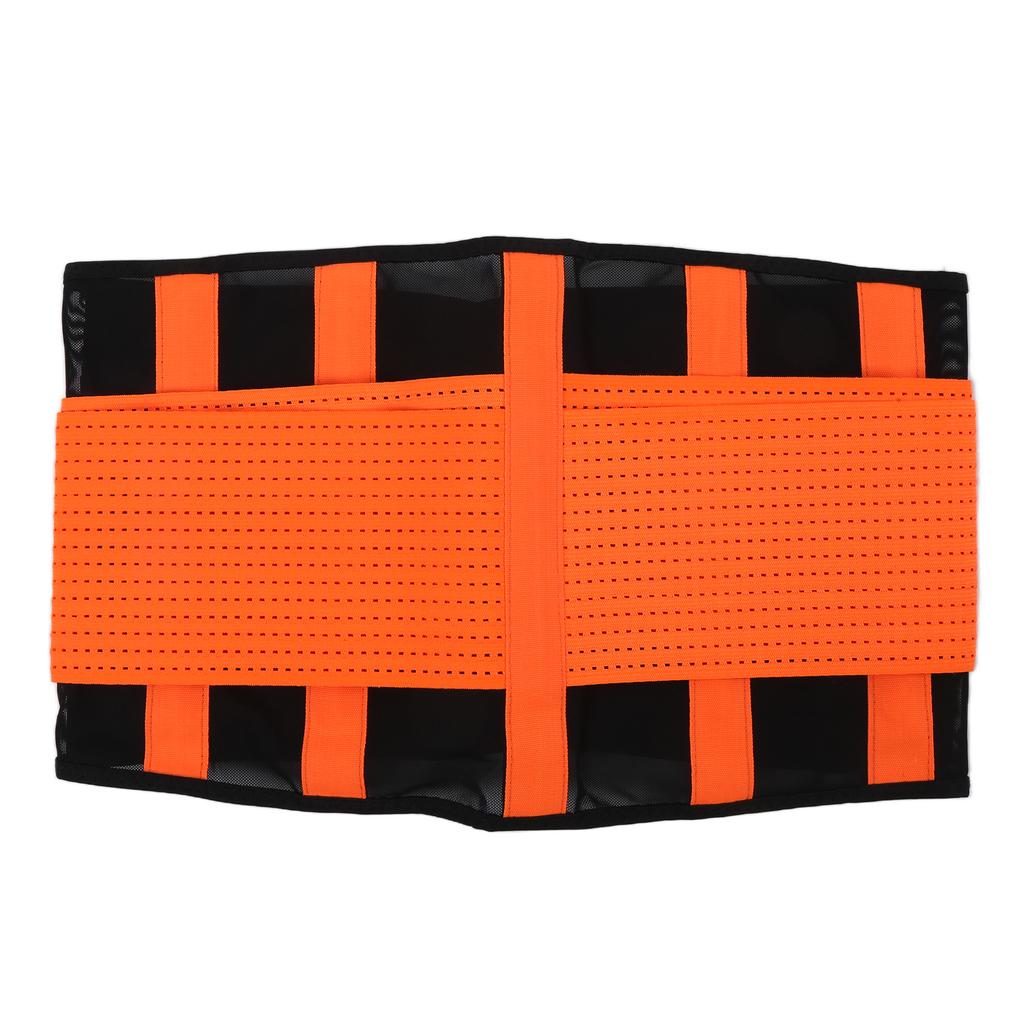 Ryggstøttebelte Justerbart og Pustende Ryggstøtte Lendeveltebelte M Størrelse Oransje