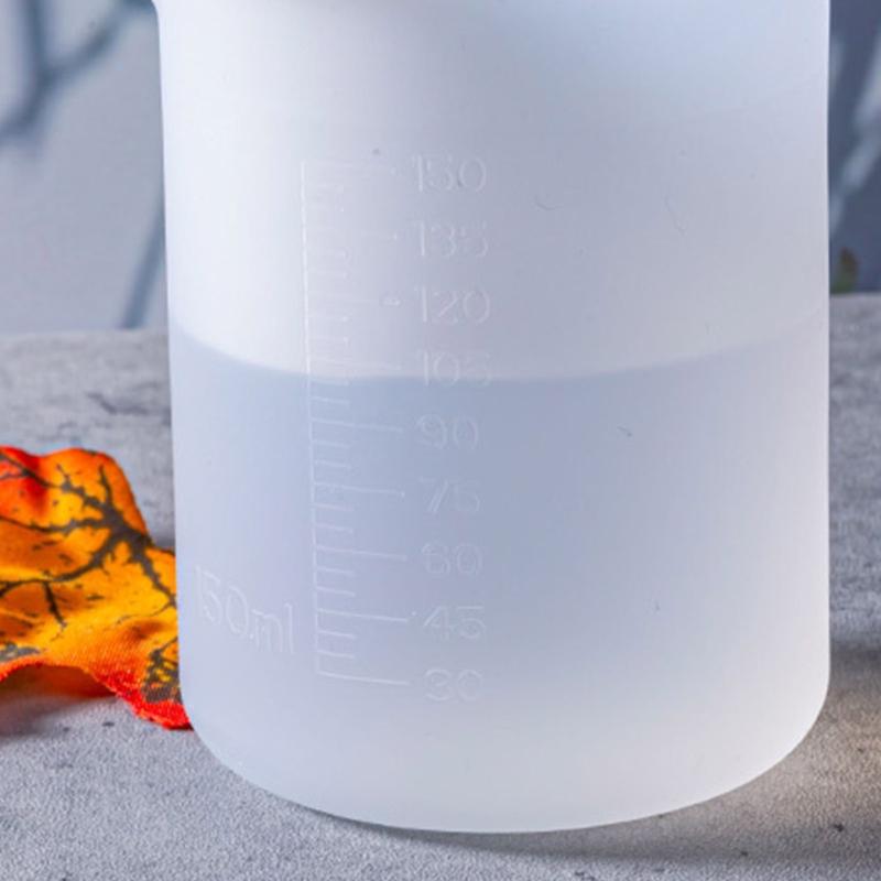 Akrylfärg Hällkopp Tillverkning Silikon Flexibel Mätkopp Genomskinlig Blandningskopp Epoxi Form Hällverktyg 150ml