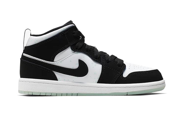 Jordan 1 Bianco Medio Nero Tinta Azzurro-Verde PS BQ6932-103