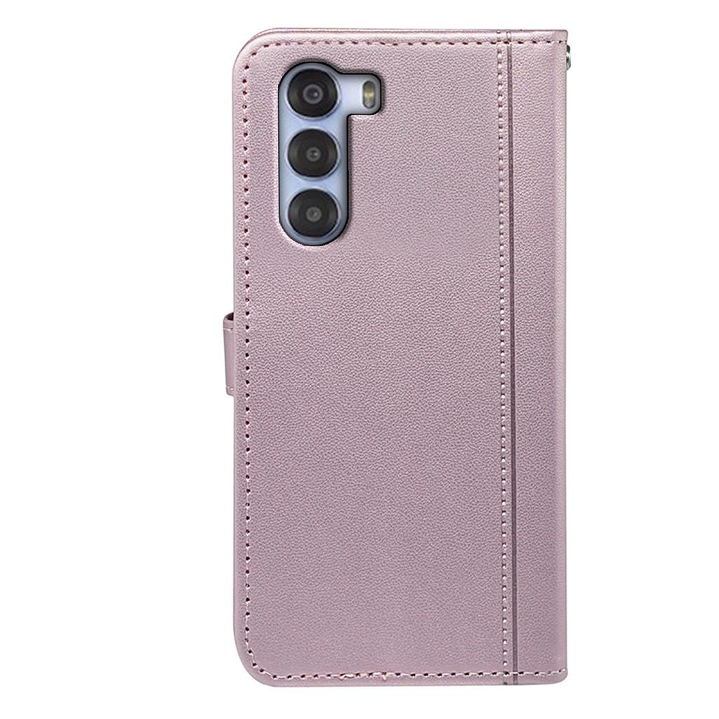 For ZTE nubia S 5G A403ZT Wallet Case Magnetic Snap Leather Phone Cover with Strap