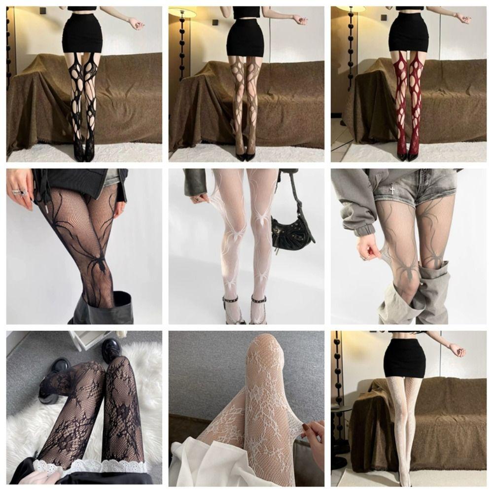 Jacquard Small Flowe Fishnet Stockings Mesh Design Fishnet Pantyhose Summer Season