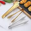 ZISIZ Gold Large Stainless Steel Bread Tongs