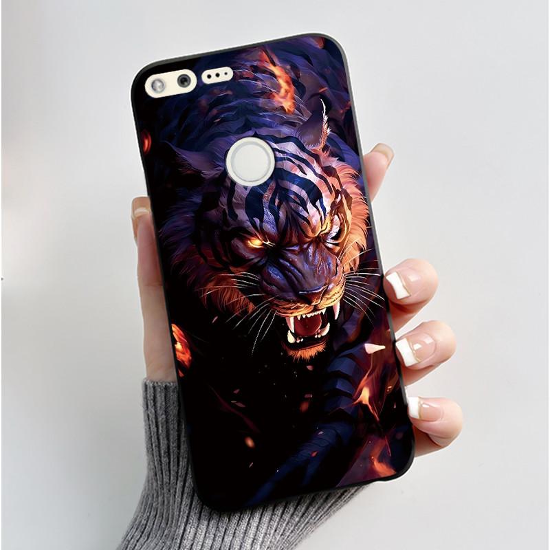 Luxury Cute Love Rabbit Cartoon Funny Case For Google Pixel XL Pixel1 1 XL Black Silicone Soft Phone Case Protective Back Cover