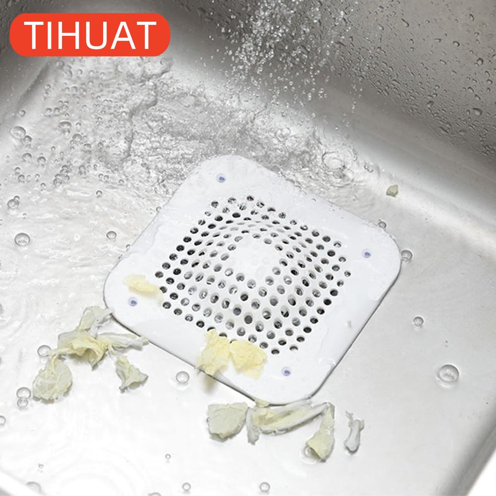 Hair Strainer Anti-block Sink Filter Bathtub Shower Floor Drain Plug Silicone Stopper Kitchen Deodorizer Bathroom Accessories