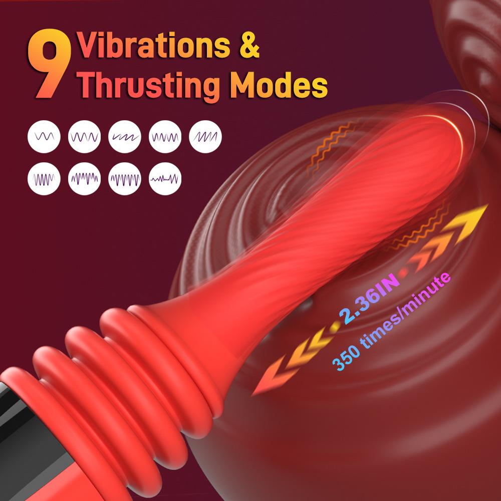 9-Gang Teleskop-Vibrationsmaschine mit LCD-Anzeige