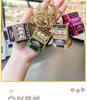 Gold-Plated Creative Tiger Fruit Machine Keychain Toy with Lottery Play Feature