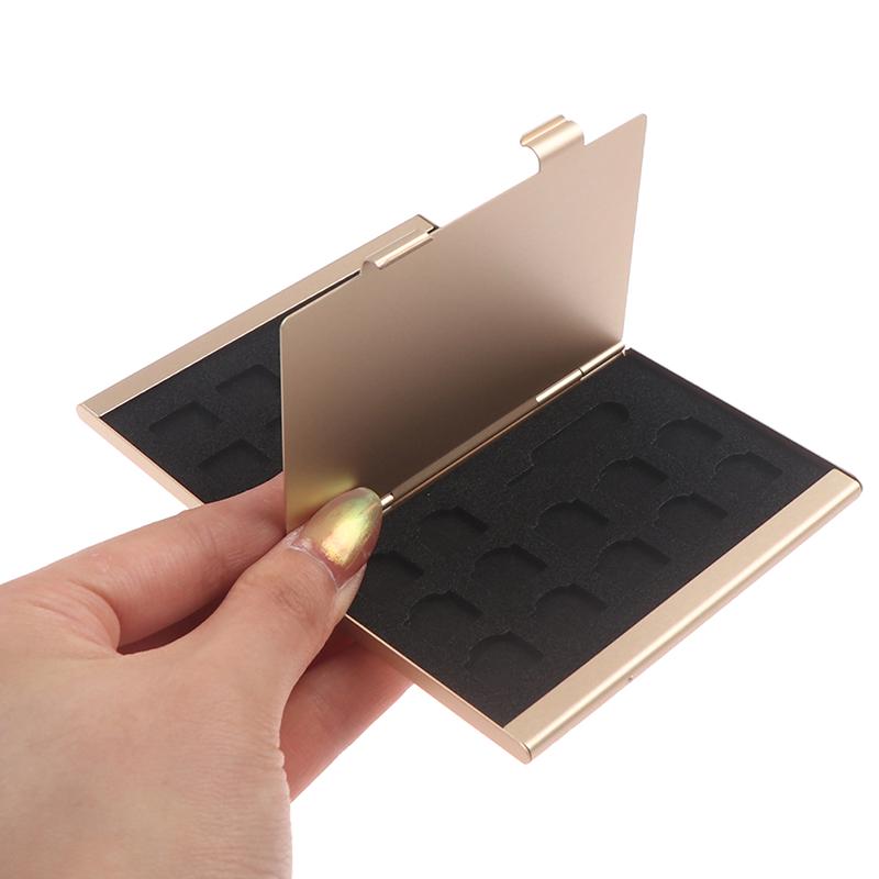 Aluminum Card Box Phone Memory Sim Card Box Card Package Storage Box