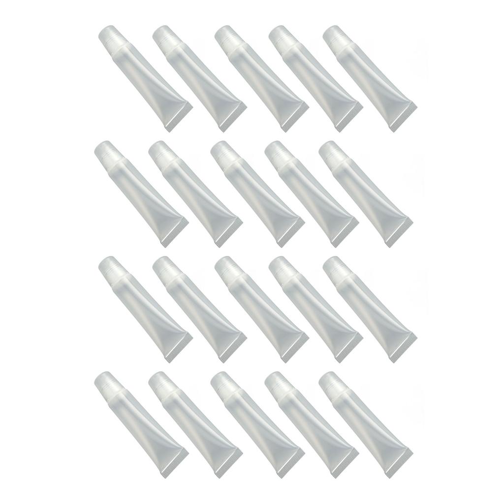 20 Stück 12 ml Nachfüllbare Lipgloss-Tuben Professionelles Tragbares Make-up DIY Leere Lippenbalsam-Behälter