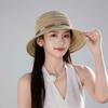 Wide Brim Straw Weave Sun Hat Bohemian Fisherman Hat Sweet Sunscreen Bucket Hat  Beach