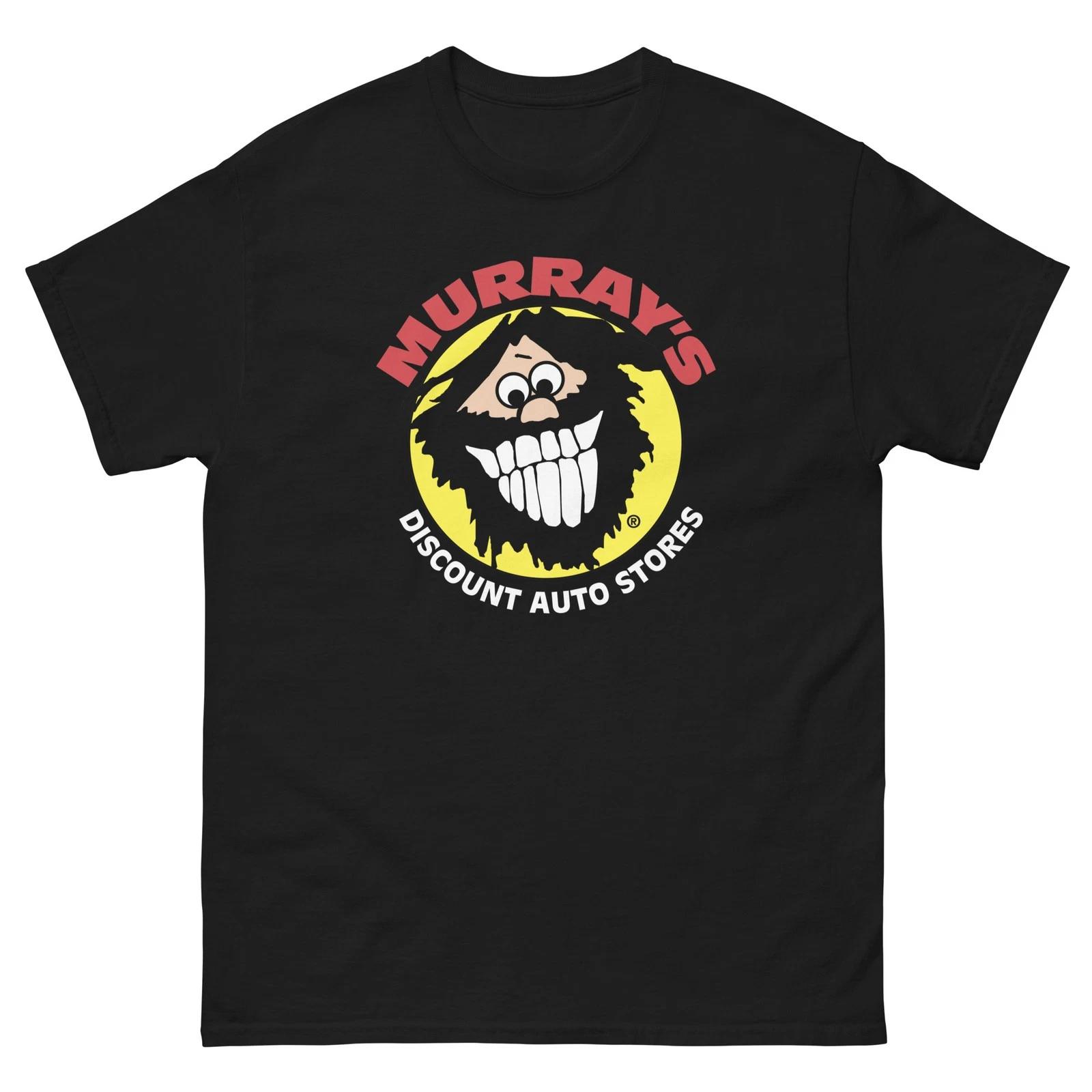 

Murray s Discount Auto Black Graphic 100% Cotton T-shirt Mens Tees Top Unisex classic tee 4XL
