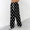 Women's Casual And Fashionable  Elastic Waist Loose Wide Leg Pants