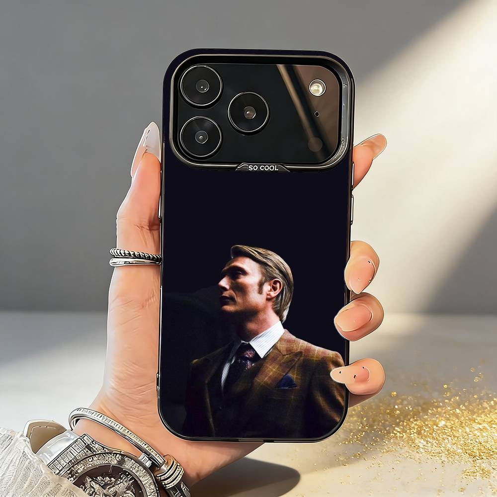 Will Graham H-Hannibal Phone Case For iPhone17,16,15,14,13,12,11,Pro,MAX Gray Matte Silicone Black Cover iPhone13