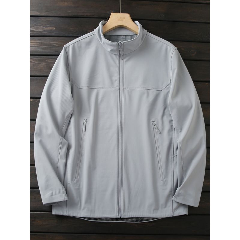 Orders Are Available in Large Sizes. Men's Autumn and Winter Windproof and Waterproof Fleece Stand-Up Collar Soft Shell Jacket Men's Jacket