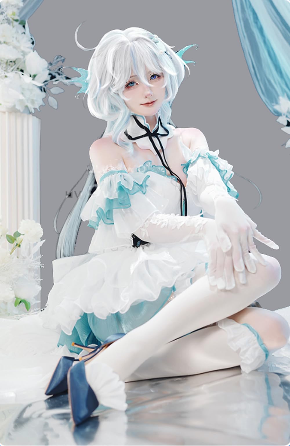 

[Lavender] Freena Cosplay Costume, Christmas, Halloween, Mermaid, Spirit, Size S