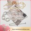 Korean Style Women's Double Ring Metal Chain Fashion Waist Accessory