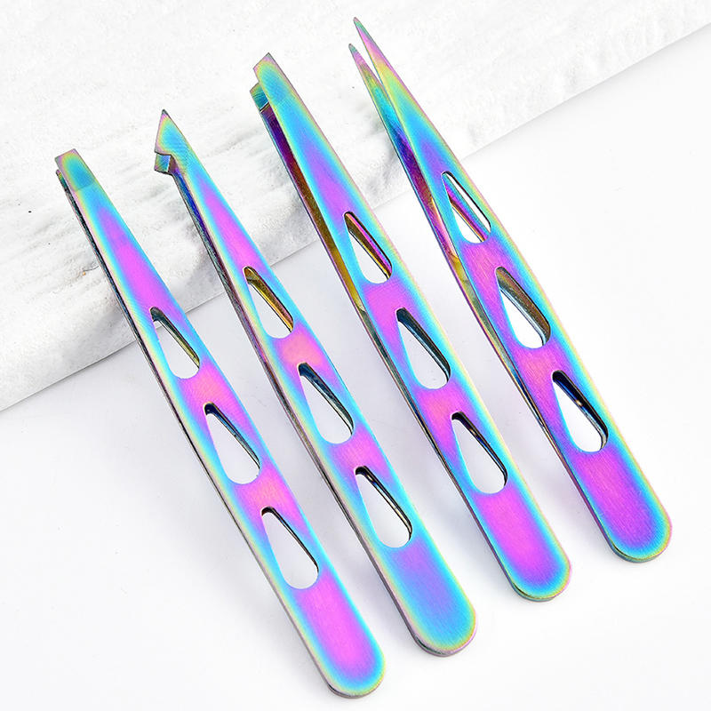 4pcs Eyebrow Tweezers Set - Professional Precision for Brow Shaping, Beard Plucking Amp; False Lash Application,Eyebrow Tool Set