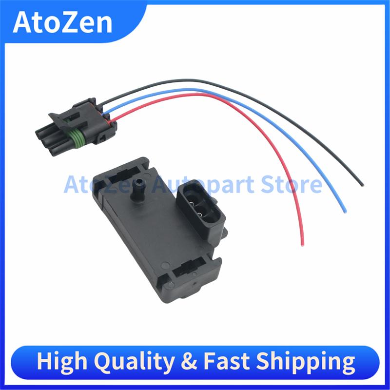 Turbo Intake Air Boost Pressure Map Sensor for Modified Cadillac Chevrolet Buick 12223861 12219935 16040749 28182635 23528418