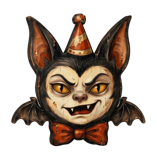Halloween Gifts for Friends Wooden Ornaments, Retro Desktop Decorations Home Table Tiered Decorative Props Photography Tray Decor, Rustic