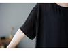 2022 Summer Plus Size Cotton Linen Casual Loose Slimming Short Sleeve T-Shirt for Women