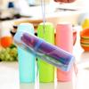 1Pcs Practical Organizer Travel Camping Bath Toothbrush Toothpaste Holder Cover Protect Case Box