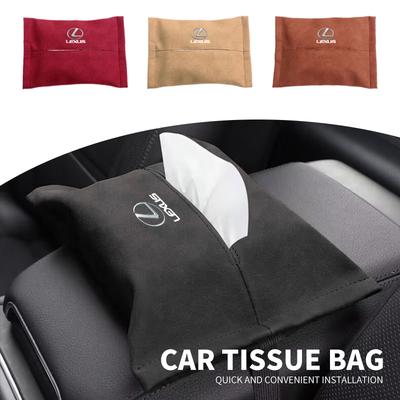 Car Armrest Seat Back Center Console Tissue Bag For F-SPORT ES RX NX LS UX LM LX GX LC RZ IS CT GS RC HS SC Accessories