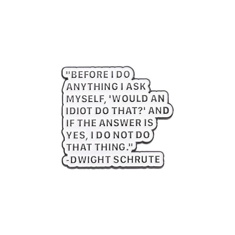 Creative Alphabet Series: Fun Cartoon Style Enamel Metal Badges